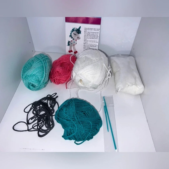 Cottondale, Sara the Unicorn diy crochet kit. NIB, 13” - Picture 2 of 8